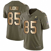 Nike Browns 85 David Njoku Olive Gold Salute To Service Limited Jersey Dzhi,baseball caps,new era cap wholesale,wholesale hats